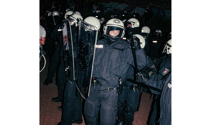 Polizisten während der G20-Proteste in Hamburg, 2017